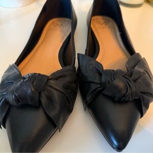 Vince Camuto Black Leather Flats